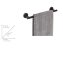 Badetuchstange Mod. Bosio Schwarz Matt, rostfrei, 40 cm - 4