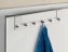Türgarderobe Edelstahl Mod. Celano, 6 Haken, für Türfalzstärken bis 2 cm - 4
