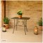 Gartentisch Metalltisch Rostoptik Rechteckig dekorativ Vintage - 4