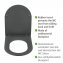 WC-Sitz Mod. Galati Anthrazit matt, aus Duroplast, Soft-Touch-Effekt - 4