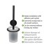 Turbo-Loc® WC-Garnitur Mod. Bivio Black matt, aus satiniertem Glas - 4