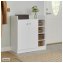 Sideboard mit 8 Regalfächern Weiß - 4