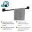 Vacuum-Loc® Badetuchstange Mod. Quadro Schwarz, Befestigen ohne Bohren - 4