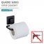 Vacuum-Loc® Toilettenpapierhalter Mod. Quadro Schwarz, Befestigen ohne Bohren - 4