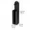 2-in-1 Toilettenpapierhalter Mod. Agira Schwarz, mit Ersatzrollenhalter - 4