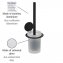 Turbo-Loc® WC-Garnitur Mod. Bivio Black matt, aus satiniertem Glas - 4
