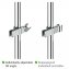 Brausegleiter Mod. Metall Chrom, zum Klemmen - 4