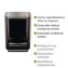 Vacuum-Loc® Zahnputzbecher Mod. Quadro Schwarz, Befestigen ohne Bohren - 4