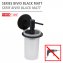 Turbo-Loc® Seifenspender Mod. Bivio Black matt, aus satiniertem Glas - 4