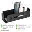 Turbo-Loc® Wandablage Mod. Bivio Black matt, aus Aluminium - 4