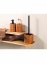 Bad-Accessoire Set Mod. Serro, 2-teilig, aus stabilem Bambus - 4