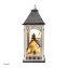 LED Holzlaterne mit Kirche und Figuren Weihnachtsdeko mit 8 LEDs - 4