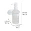 Turbo-Loc® Seifenspender Mod. Orea White matt, aus rostfreiem Edelstahl - 4