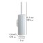 Turbo-Loc® WC-Garnitur Mod. Orea White matt, aus rostfreiem Edelstahl - 4