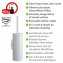 Turbo-Loc® WC-Garnitur Mod. Orea White matt, aus rostfreiem Edelstahl - 4