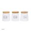 Brot-, Kaffee-, Tee- und Zuckervorratsdose 4-teiliges Set - 4