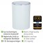 Schwingdeckeleimer Mod. Inca White, hochwertiger Kunststoff, 5 Liter - 4