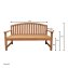 Stilvolle 2-Sitzer-Gartenbank aus Holz Perfekt für Garten, Terrasse und Balkon - 4