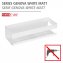 Turbo-Loc® Wandablage Mod. Genova White matt, Befestigen ohne Bohren mit Spezial-Klebepad - 4