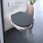 WC-Sitz Mod. Ostuni, grau, Thermoplast, Easy Close, edelstahl, 37x44,5 cm, mit 300 kg belastbar - 4