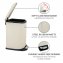 Treteimer Mod. Design 12 L, Easy-Close, Creme, mit herausnehmbarem Einsatz - 4