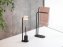 Stand WC-Garnitur Mod. Levante, schwarz, Stahl, 23x63x17 cm, rostfrei und freistehend - 4