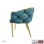 Stuhl Alsen Gold Petrol - 4
