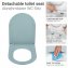WC-Sitz Mod. Galati Blaugrau matt, aus Duroplast, Soft-Touch-Effekt - 4