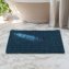 Badteppich Mod. Covelo, dunkelblau, Polyester, Baumwolle, 50x80 cm, rutschhemmend und waschbar bis 30°C - 4
