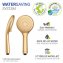 Duschkopf Watersaving Gold matt, Universal-Handbrause, Ø 11 cm, 3 Strahlarten - 4