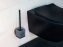 WC-Set Mod. Vacuum-Loc® Quadro, schwarz, Edelstahl/Kunststoff, 9,5x37x12,5 cm, ohne bohren montierbar - 4