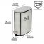 Kosmetikeimer Mod. Collungo 5L, satiniert, edelstahl, schwarz, freistehend, mit easy-close Absenkautomatik - 4