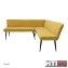 Eckbank 195 x 154 cm Mesilla Gelb kurzer Schenkel rechts - 4