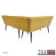 Eckbank 154 x 195 cm Mesilla Gelb kurzer Schenkel links - 4