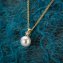 Halskette Gold 585 mit weißer Perle 5,5-6mm und Brillant 0,03ct. - 4