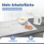 Abdeckmatte Mod. Marmor, weiß, PVC, 60x52 cm, hitzebeständig und wasserfest - 4