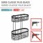 Wandregal 2 Etagen Classic Plus Black, mit hochwertigem Rostschutz - 4