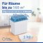 Luftentfeuchter 2 kg Blau, für Räume bis 160 m³ - 4