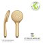 Duschkopf Gold matt, Universal-Handbrause, Ø 11 cm, 3 Strahlarten - 4