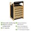 Wäschetruhe Mod. Ecori, FSC®-zertifizierter Bambus, recyceltes Polyester - 4