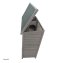 Kleintierstall aus Holz in Grau, ideal für Kaninchen - 4
