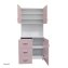 Badschrank Rosa Weiß - 4