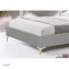 Polsterbett 140 x 200 cm Yoris Grau - 4