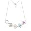 Kette 925 Sterling Silber rhodiniert Glänzend Quarz multi - 4