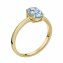 Ring 375/- Gelbgold Blautopas (beh) - 4