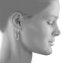Creolen 925 Silber glanz rhodiniert 4,0cm - 4