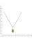 Anhänger mit Kette 925/- Sterling Silber glanz rhodiniert Peridot grün - 4