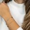 Armband 925/- Sterling Silber gelb vergoldet glanz Zirkonia weiß - 4