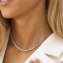 Halskette 925 Sterling Silber rhodiniert Tennis Zirkonia - 4