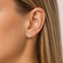 Ohrstecker 375 Gold Gelb Sky Blue Topas blau Zirkonia Ohrstecker - 4